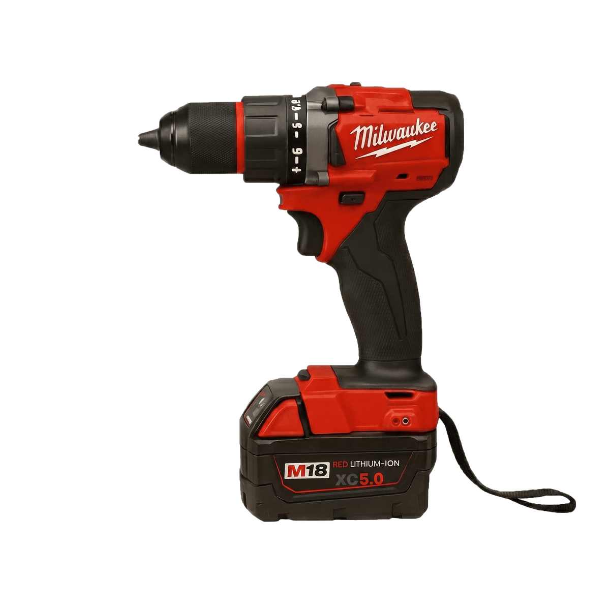 Milwaukee M18 bušilica — kompletan set